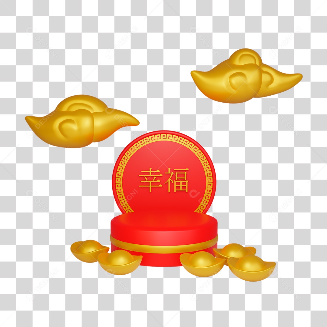 Personagem 3D da Cultura Chinesa PNG Transparente