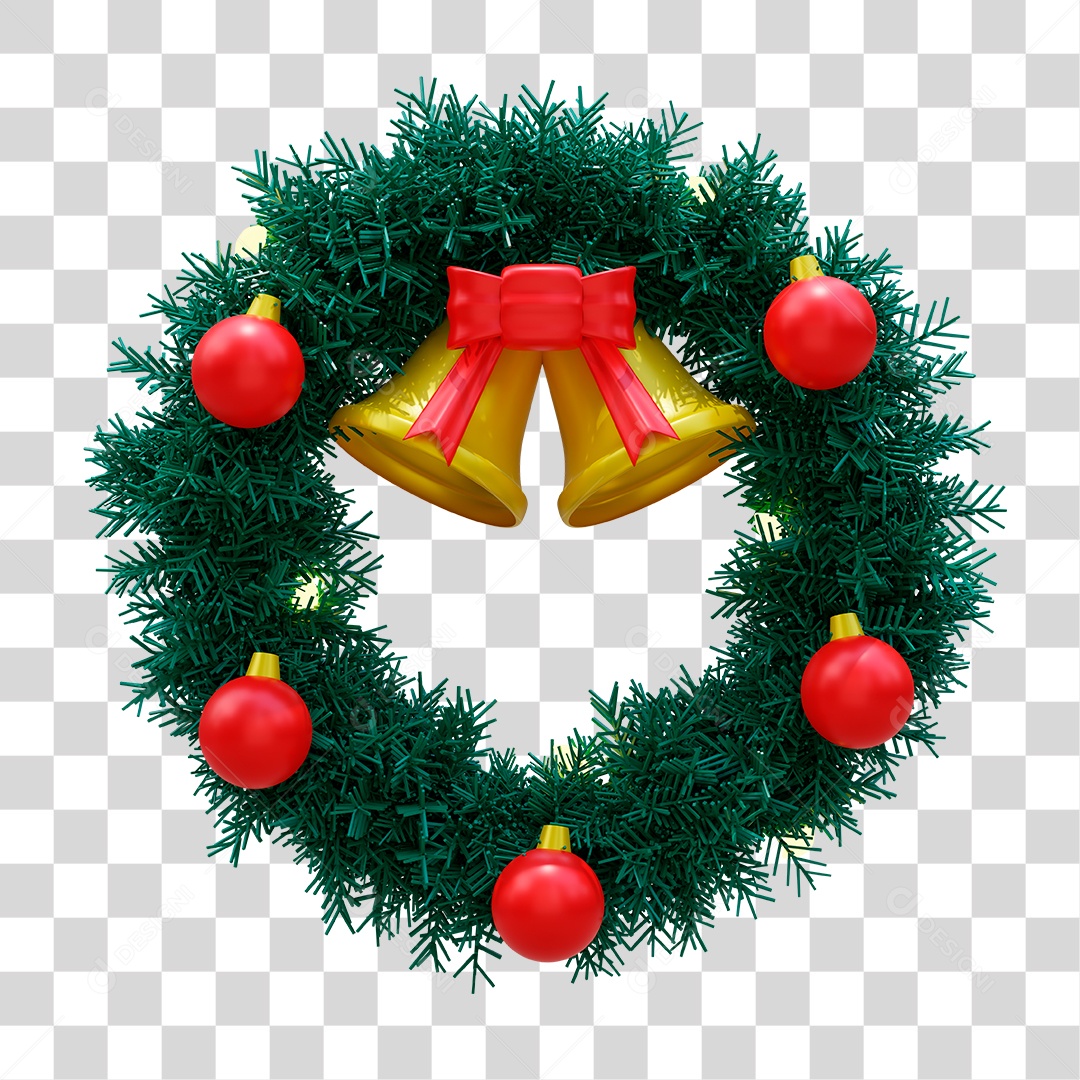 Elemento 3D de Guirlanda PNG Transparente