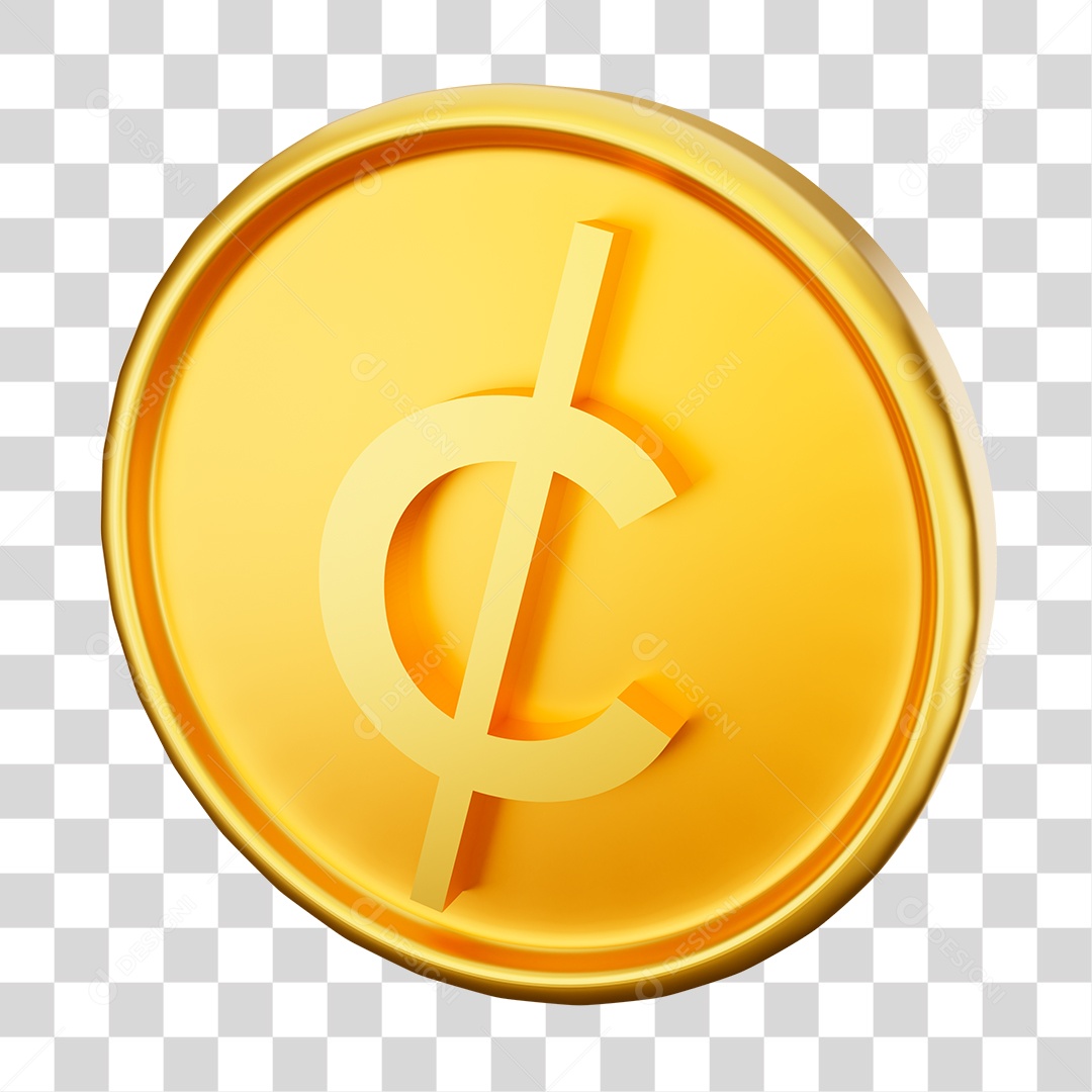 Criptomoeda Elemento 3D PNG Transparente