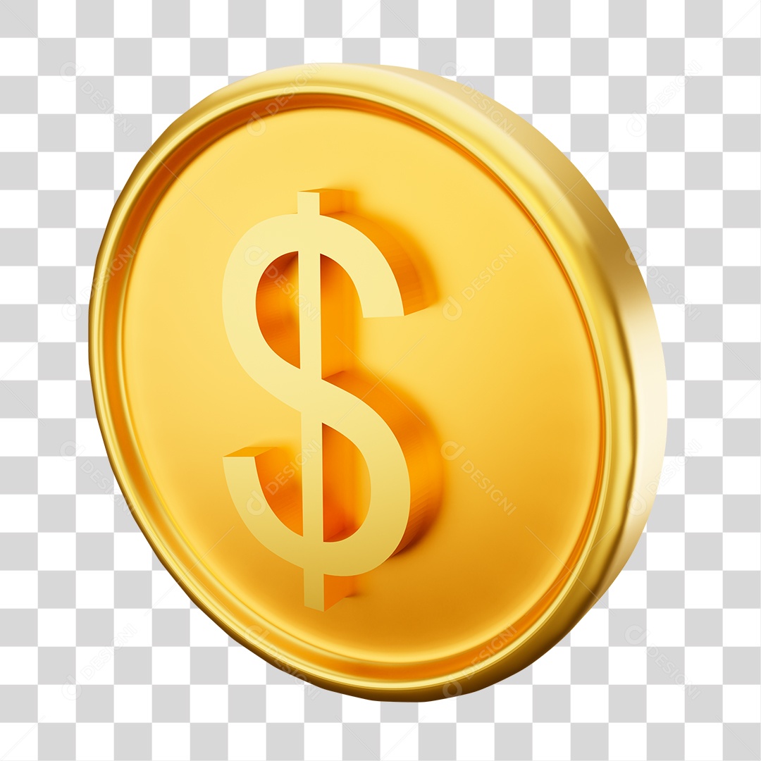 Criptomoeda Elemento 3D PNG Transparente