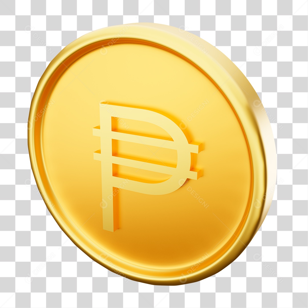 Criptomoeda Elemento 3D PNG Transparente