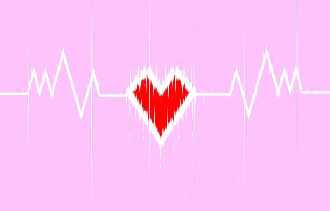 Padrão de Coração Ilustração Vetor EPS