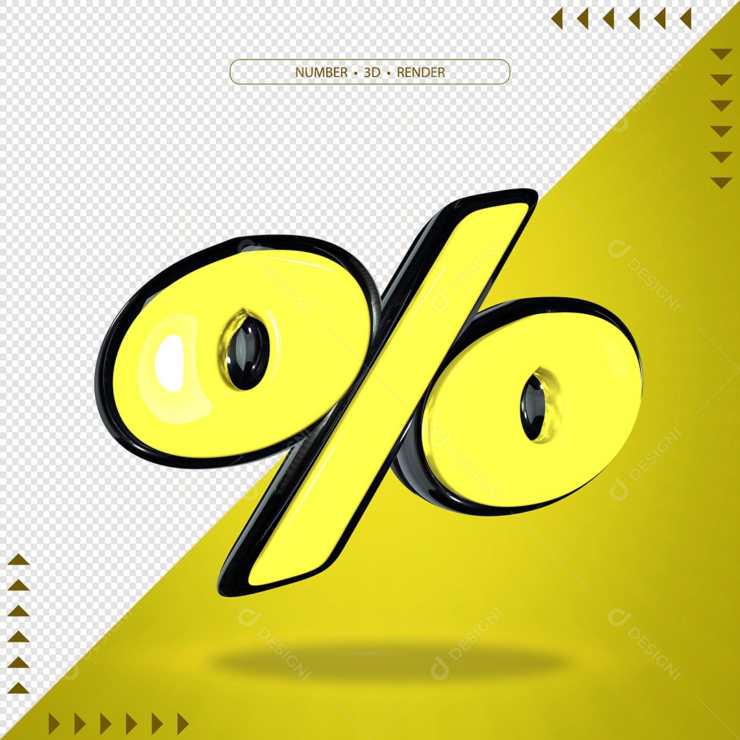 3D Element For Composition Number % Yellow PSD