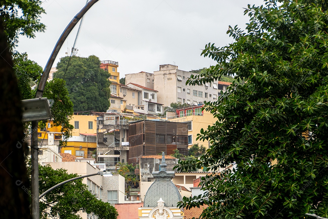 Casas de Santa Teresa no centro do Rio de Janeiro Brasil.