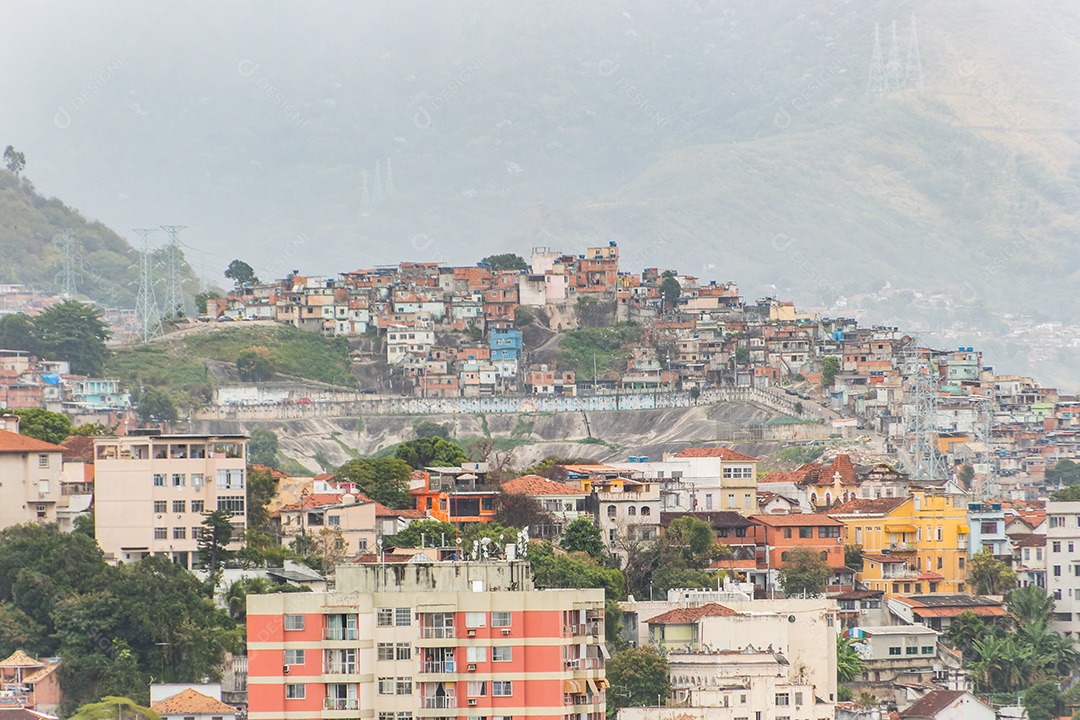 Favela Morro da Mineração no Rio de Janeiro.