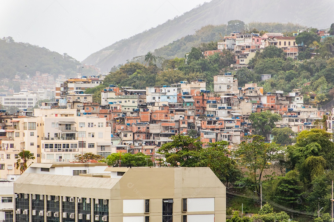 Favela Santo Amaro no Rio de Janeiro.