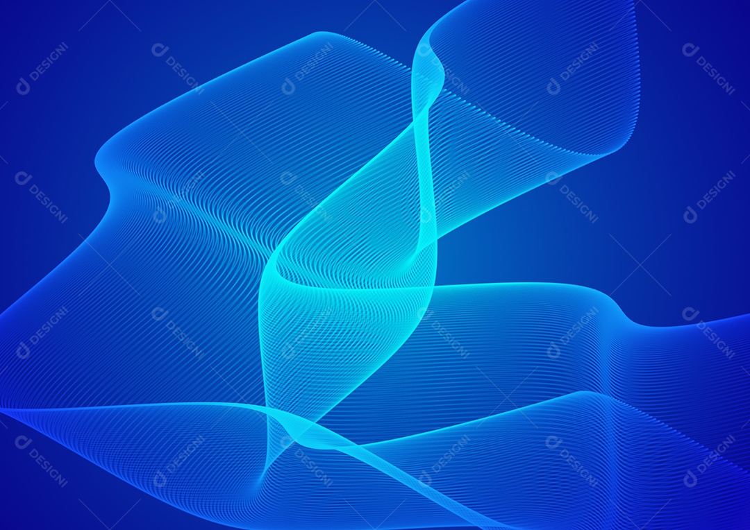 Blue abstract technology background wave lines background. Banner