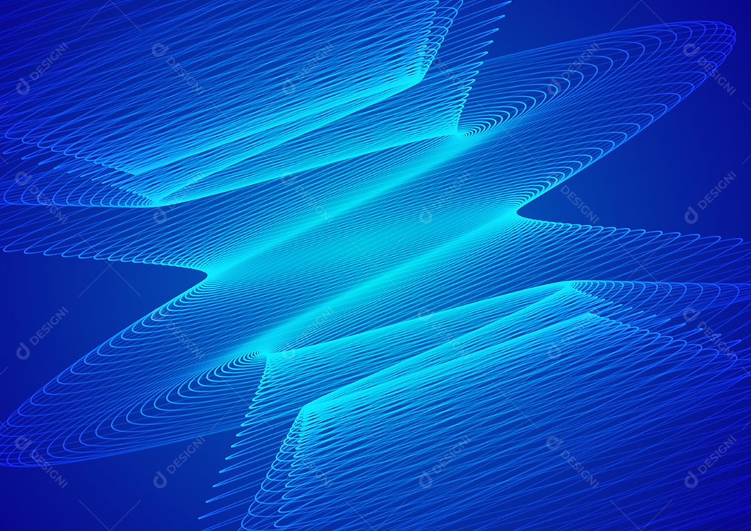 Blue abstract technology background wave lines background. Banner