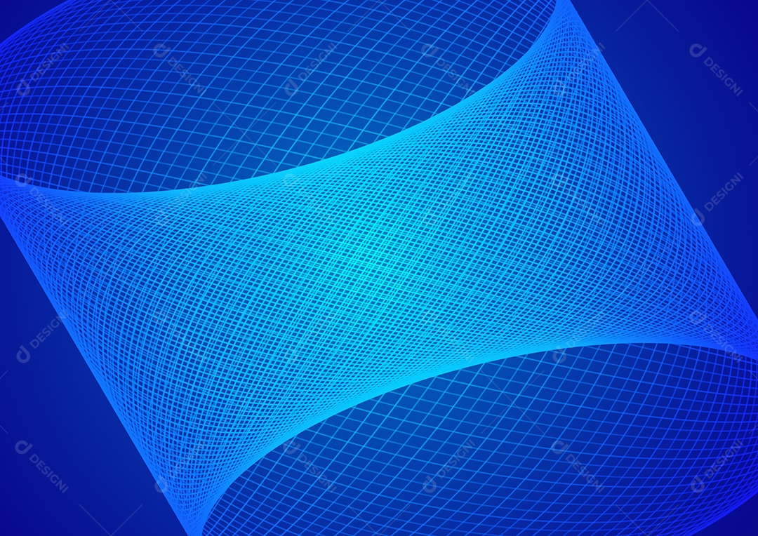 Fundo de linhas de onda de fundo azul tecnologia abstrata. Banner