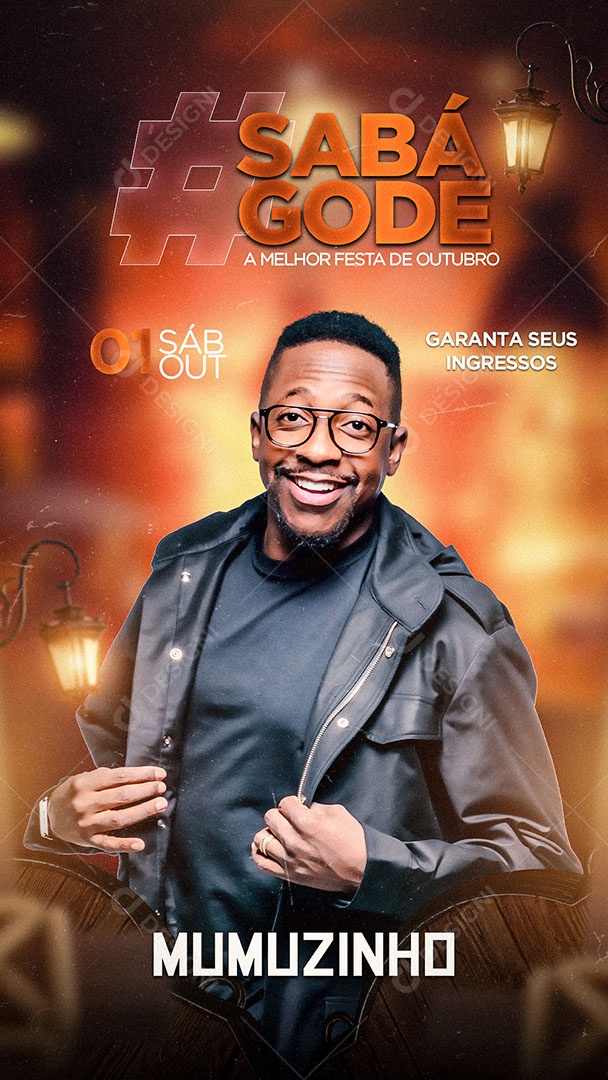 Flyer Show Pagode Story Social Media PSD Editável