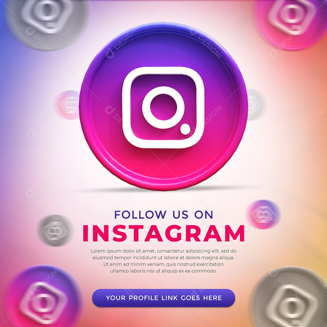 Social Media Perfil do Instagram Redes Social PSD Editável