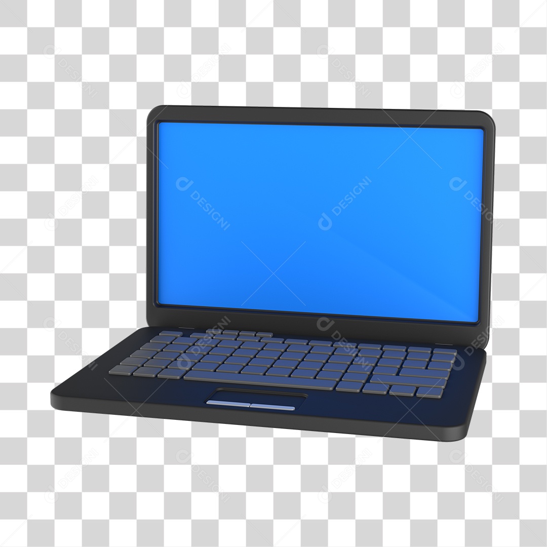 Ícone Notebook 3D PNG Sem Fundo