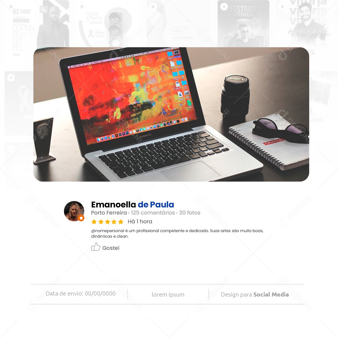 Feedback Design Designer Gráfico Social Media PSD Editável