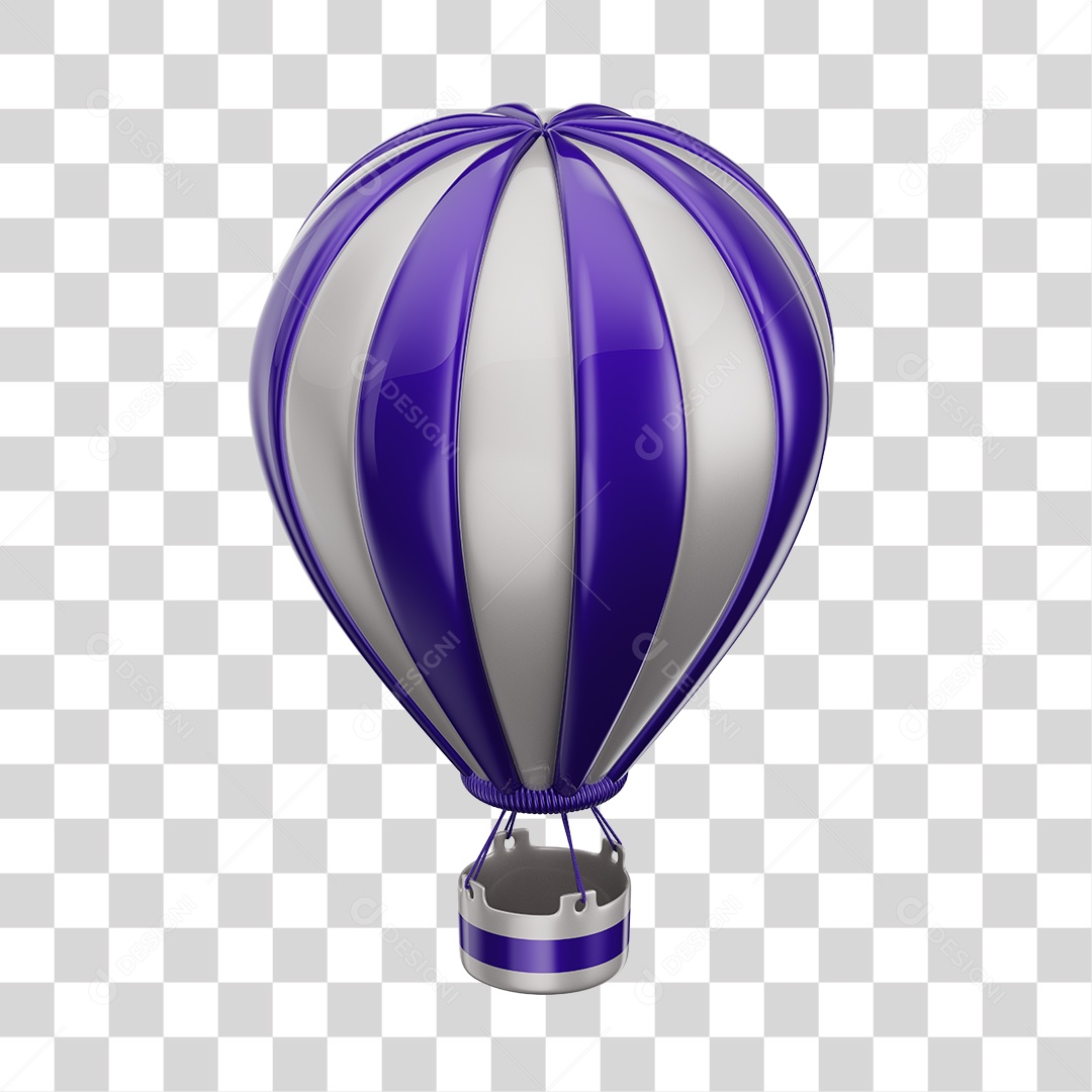 Balão de ar quente Brinquedo Infantil Elemento 3D Dia Das Crianças PNG Transparente