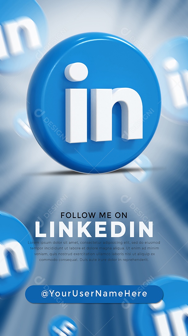 Story Perfil do Linkedin Redes Sociais Social Media PSD Editável