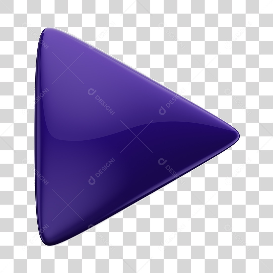 Player Áudio e Vídeo Roxo Elemento 3D PNG