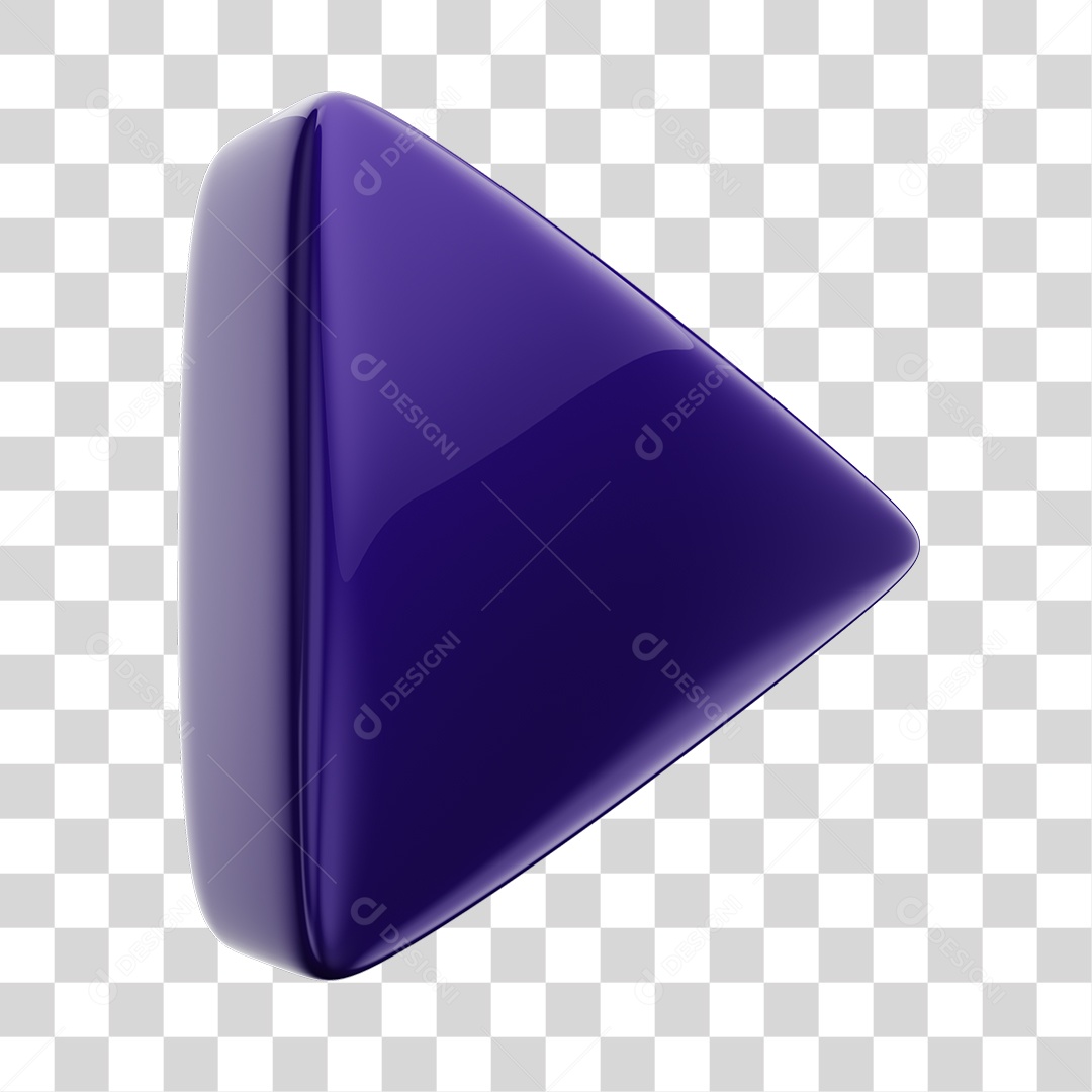 Player Áudio e Vídeo Roxo Elemento 3D PNG