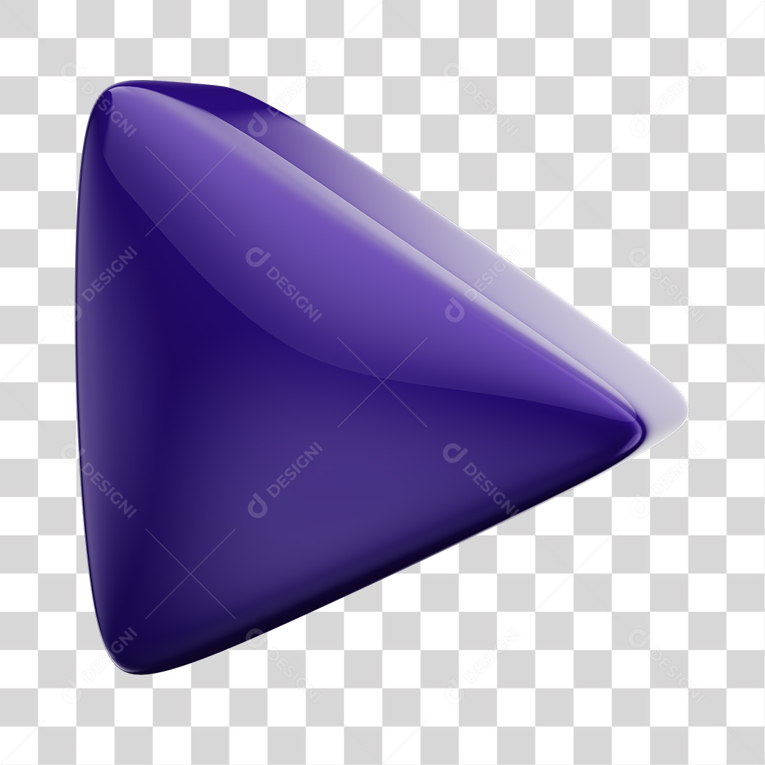 Player Áudio e Vídeo Roxo Elemento 3D PNG