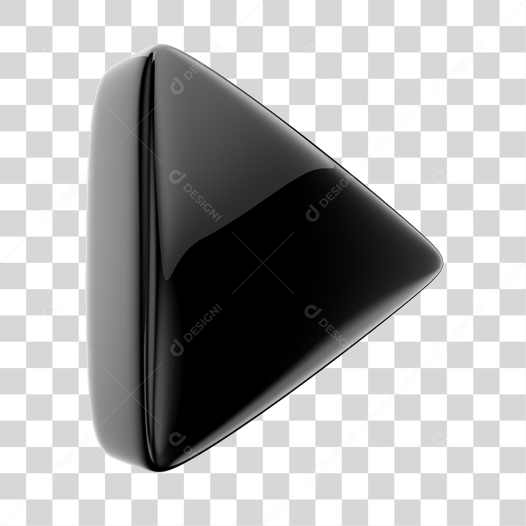 Player Áudio e Vídeo Preto Elemento 3D PNG