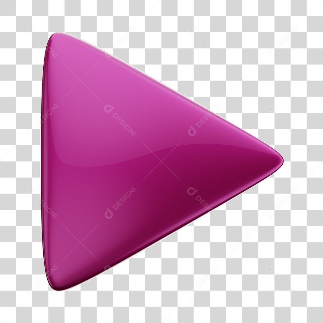 Player Áudio e Vídeo Rosa Elemento 3D PNG