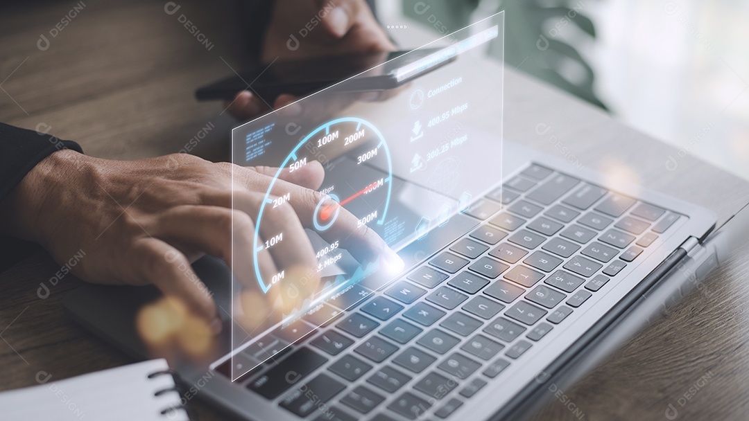 Conexão de internet rápida com o conceito de tecnologia Metaverse