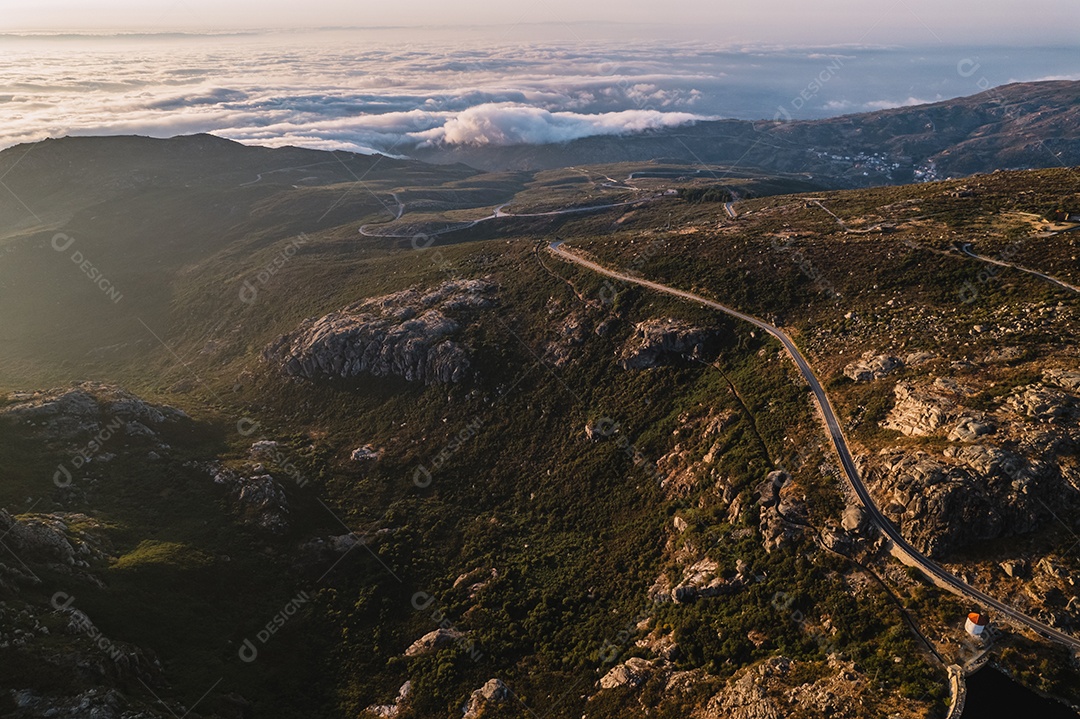Vista aérea da Serra da Estrela, Serra da Estrela