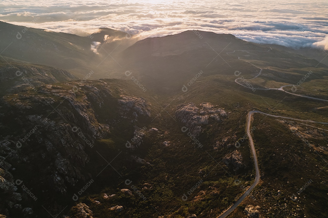 Vista aérea da Serra da Estrela, Serra da Estrela