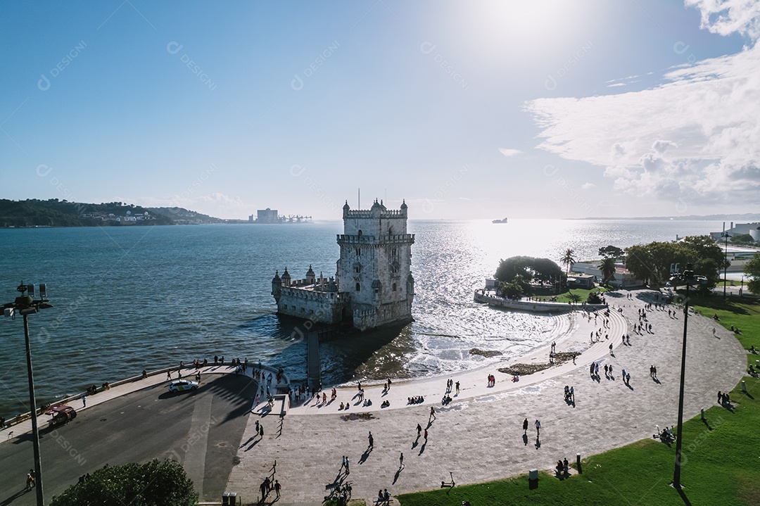 Torre de Belém Monumento da fortaleza em Lisboa no rio Tejo.