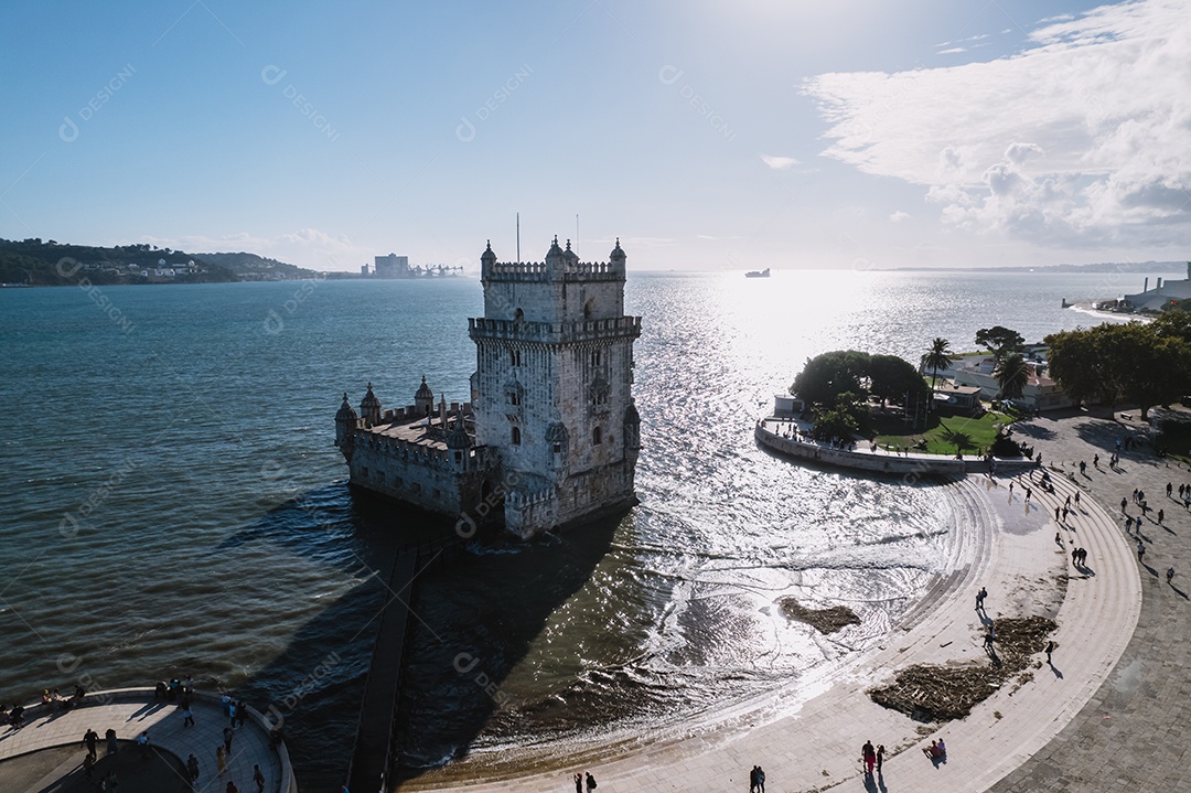 Torre de Belém Monumento da fortaleza em Lisboa no rio Tejo.