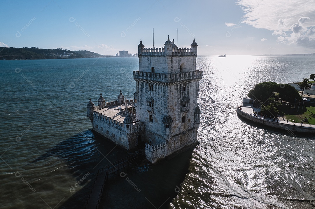 Torre de Belém Monumento da fortaleza em Lisboa no rio Tejo.