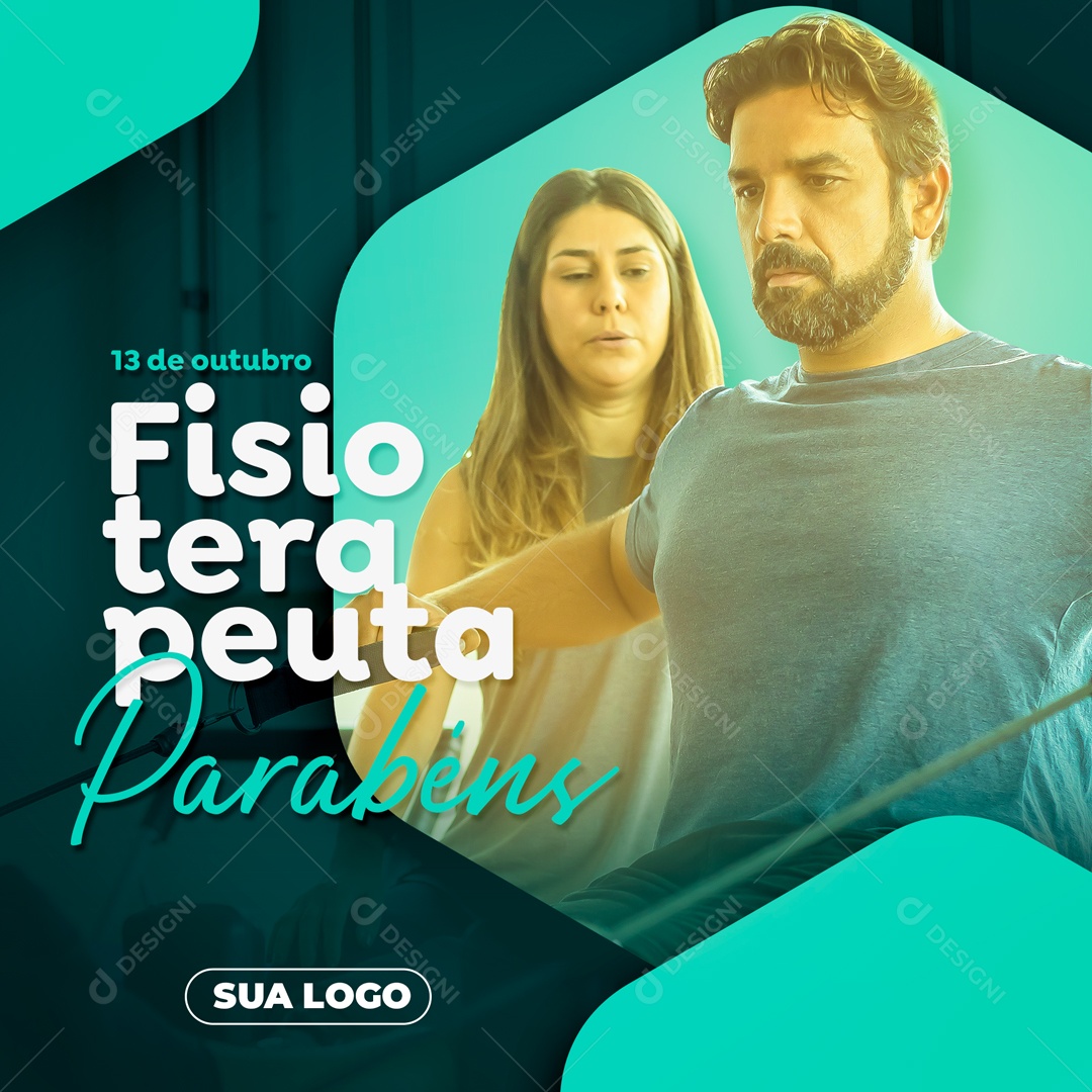 Dia Do Fisioterapeuta Data Comemorativa 13 De Outubro Social Media PSD Editável