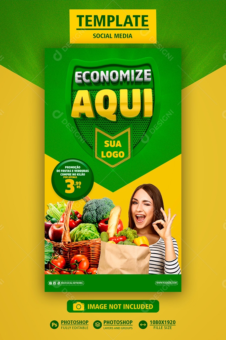 Economize Aqui Venha Conferir Essa Promoção Social Media PSD Editável