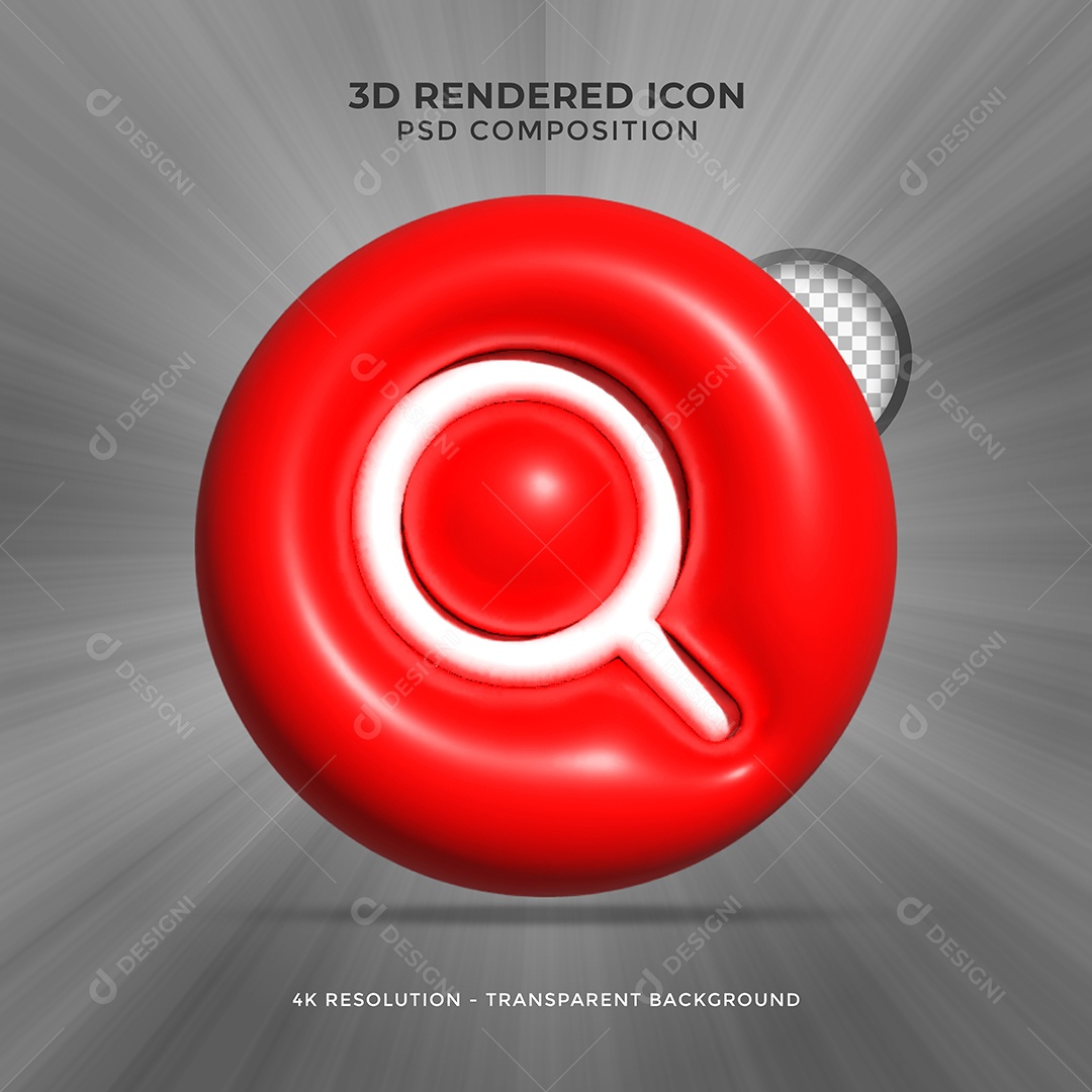 Lupa 3D Ferramenta de Ampliação Volumétrica Elemento para Composição PSD