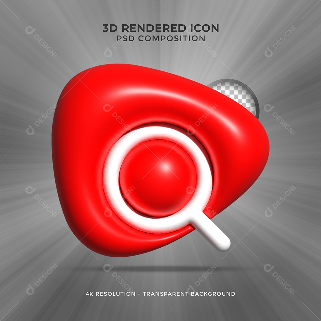 Lupa 3D Ferramenta de Ampliação Volumétrica Elemento para Composição PSD