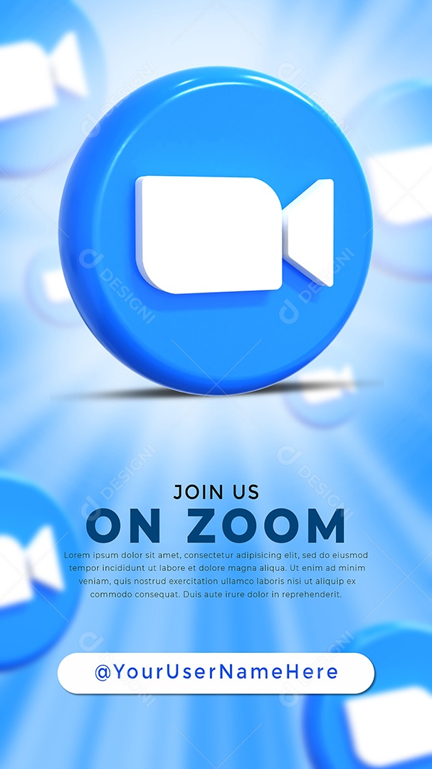 Story Perfil do Zoom Social Media PSD Editável