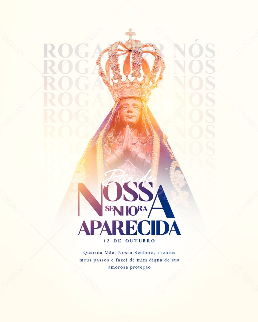 Querida Mãe Dia Da Nossa Senhora da Aparecida Social Media PSD Editável