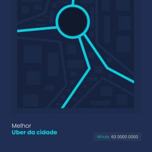 Melhor Uber da Cidade Social Media PSD Editável