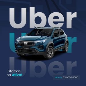 Social Media Uber Motorista de Aplicativo PSD Editável