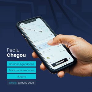 Social Media Uber Pediu Chegou PSD Editável