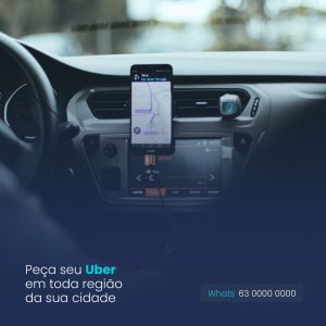 Peça seu Uber em Toda Região da sua Cidade Social Media PSD Editável