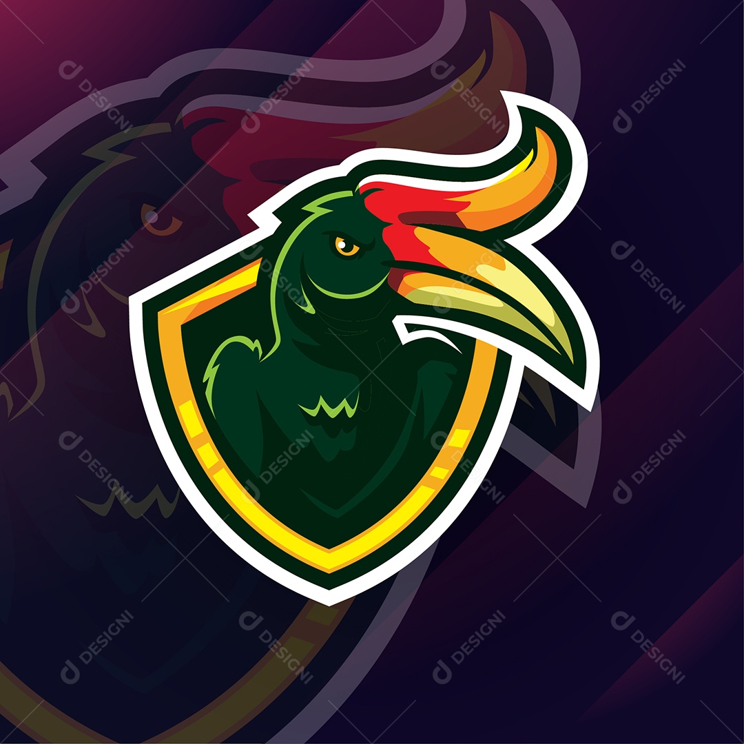 Logo mascote de jogos