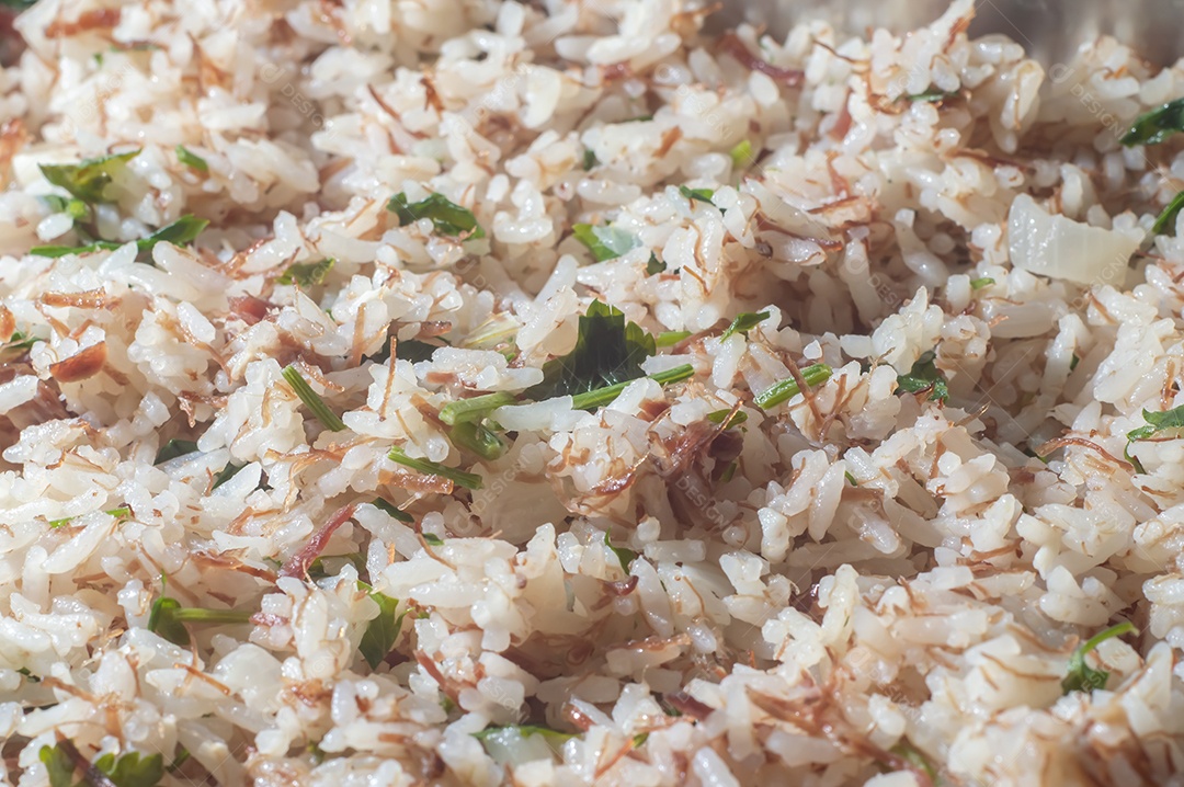 Arroz da textura do Carreteiro - comida típica do sul do Brasil,