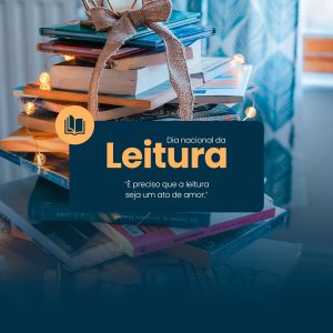 Social Media Dia Nacional da Leitura 12 de Outubro Literatura Livros Leitores PSD Editável