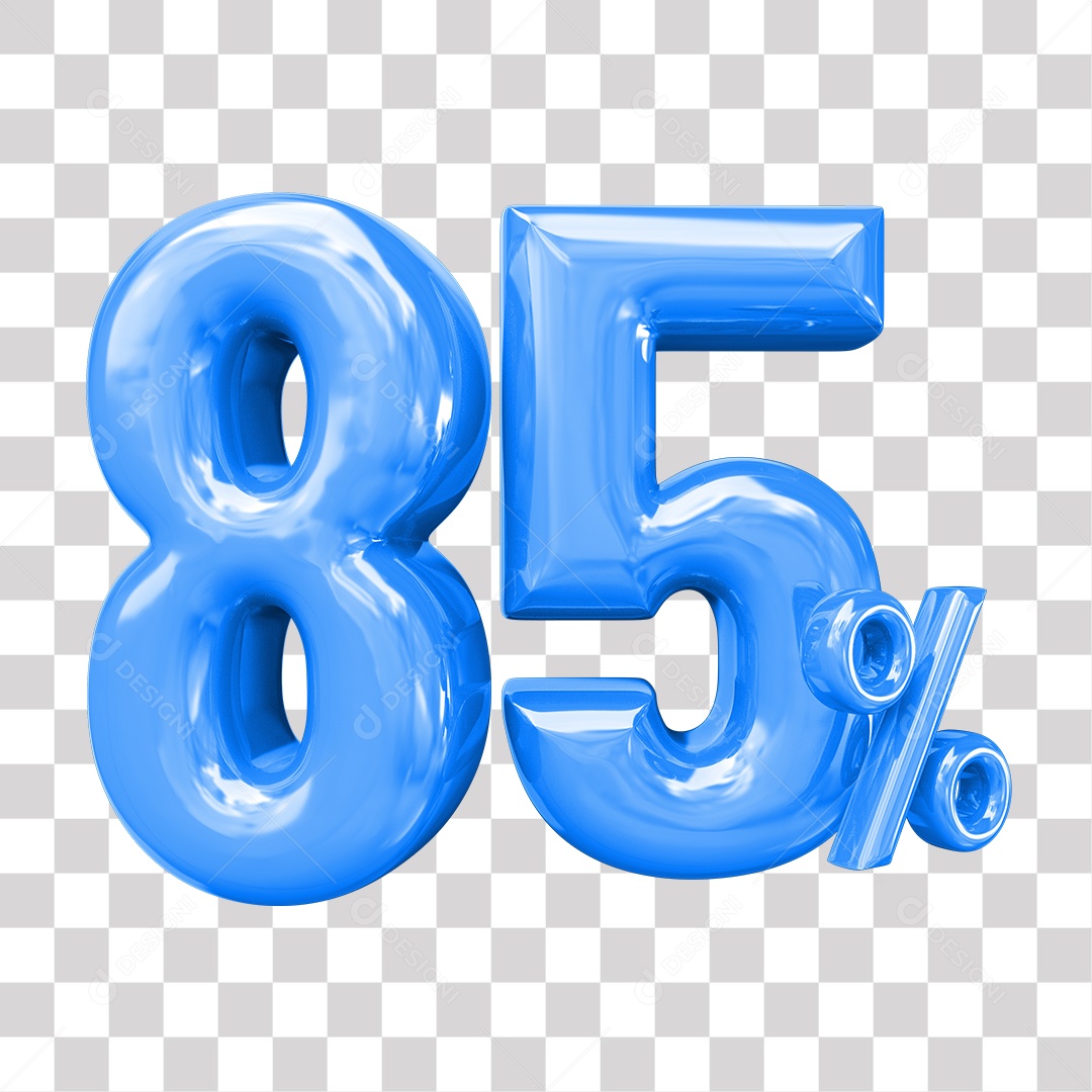 Elemento 3D Para Composição 85% De Descontos PNG Transparente