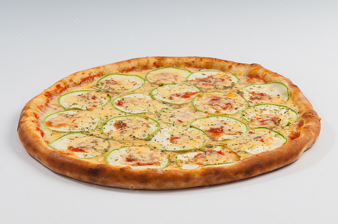 Pizza comida assada ao forno a lenha