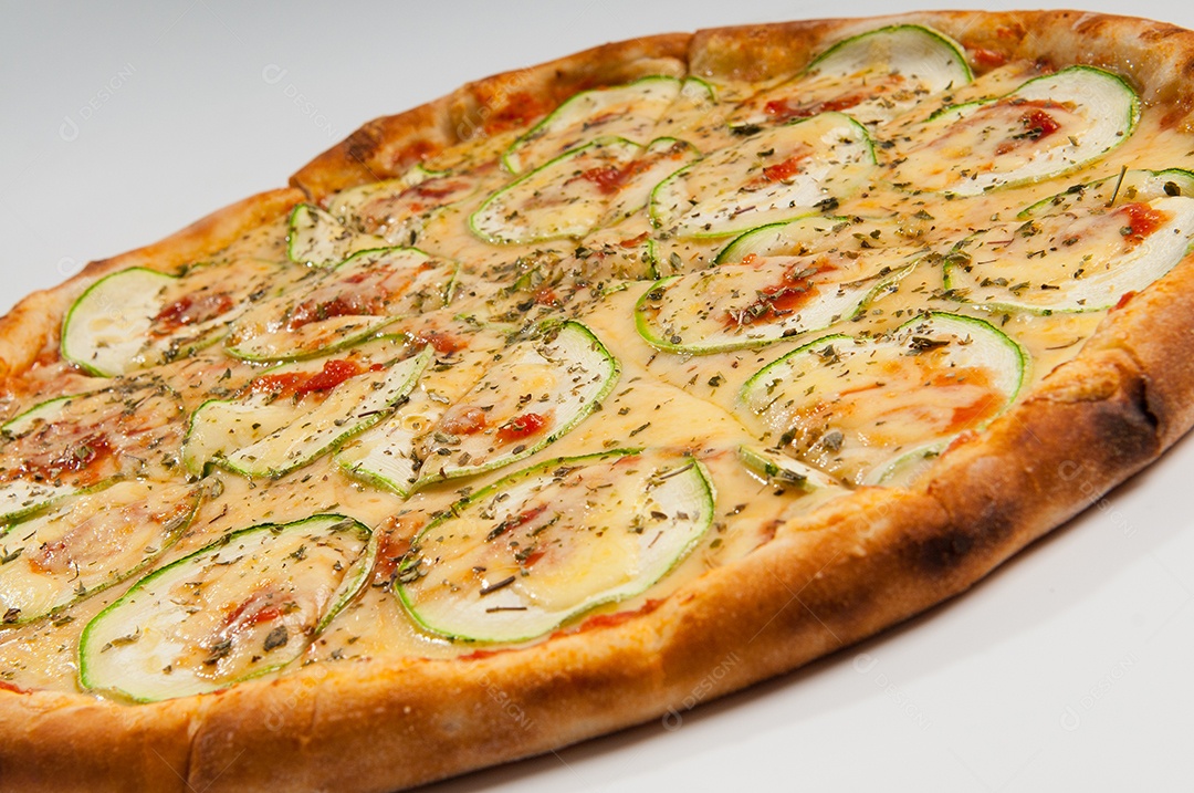 Pizza comida assada ao forno a lenha