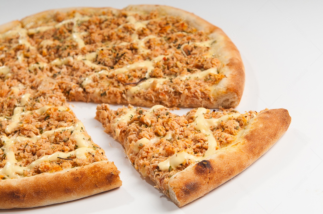 Pizza comida assada ao forno a lenha