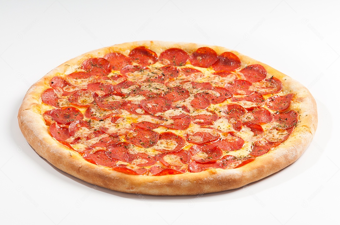 Pizza comida assada ao forno a lenha