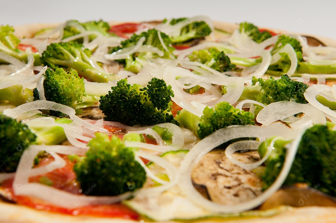 Pizza comida assada ao forno a lenha