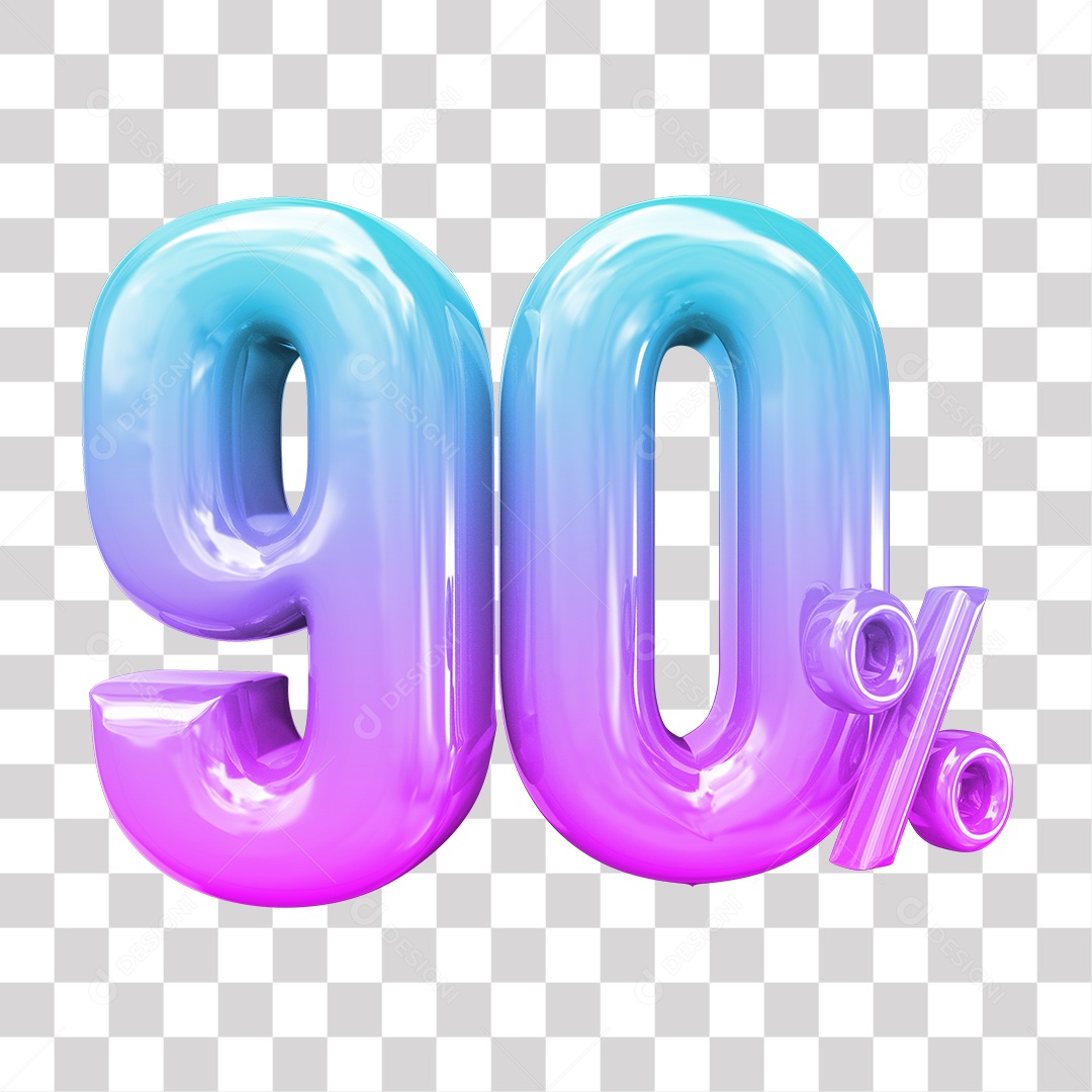 Elemento 3D Para Composição 90% De Descontos PNG Transparente